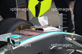 Mercedes AMG F1 W06 of Nico Rosberg (GER) Mercedes AMG F1 - duct on the nosecone. 13.11.2015. Formula 1 World Championship, Rd 18, Brazilian Grand Prix, Sao Paulo, Brazil, Practice Day.