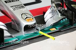 Mercedes AMG F1 W06 nosecone. 13.11.2015. Formula 1 World Championship, Rd 18, Brazilian Grand Prix, Sao Paulo, Brazil, Practice Day.