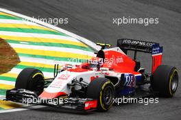 Alexander Rossi (USA) Manor Marussia F1 Team. 13.11.2015. Formula 1 World Championship, Rd 18, Brazilian Grand Prix, Sao Paulo, Brazil, Practice Day.