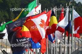 Flags. 13.11.2015. Formula 1 World Championship, Rd 18, Brazilian Grand Prix, Sao Paulo, Brazil, Practice Day.