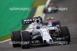 Valtteri Bottas (FIN) Williams FW37. 13.11.2015. Formula 1 World Championship, Rd 18, Brazilian Grand Prix, Sao Paulo, Brazil, Practice Day.