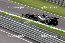 Nico Hulkenberg (GER), Sahara Force India  13.11.2015. Formula 1 World Championship, Rd 18, Brazilian Grand Prix, Sao Paulo, Brazil, Practice Day.