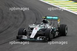 Nico Rosberg (GER) Mercedes AMG F1 W06. 13.11.2015. Formula 1 World Championship, Rd 18, Brazilian Grand Prix, Sao Paulo, Brazil, Practice Day.