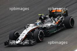Sergio Perez (MEX) Sahara Force India F1 VJM08. 13.11.2015. Formula 1 World Championship, Rd 18, Brazilian Grand Prix, Sao Paulo, Brazil, Practice Day.