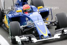 Felipe Nasr (BRA), Sauber F1 Team  13.11.2015. Formula 1 World Championship, Rd 18, Brazilian Grand Prix, Sao Paulo, Brazil, Practice Day.