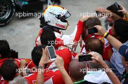 3rd place Sebastian Vettel (GER) Ferrari SF15-T. 15.11.2015. Formula 1 World Championship, Rd 18, Brazilian Grand Prix, Sao Paulo, Brazil, Race Day.