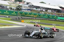 Lewis Hamilton (GBR) Mercedes AMG F1 W06. 15.11.2015. Formula 1 World Championship, Rd 18, Brazilian Grand Prix, Sao Paulo, Brazil, Race Day.