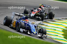 Felipe Nasr (BRA) Sauber C34. 15.11.2015. Formula 1 World Championship, Rd 18, Brazilian Grand Prix, Sao Paulo, Brazil, Race Day.