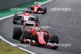 Sebastian Vettel (GER), Scuderia Ferrari  15.11.2015. Formula 1 World Championship, Rd 18, Brazilian Grand Prix, Sao Paulo, Brazil, Race Day.