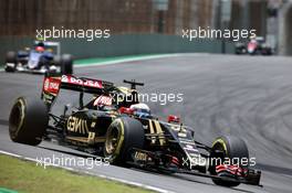 Romain Grosjean (FRA), Lotus F1 Team  15.11.2015. Formula 1 World Championship, Rd 18, Brazilian Grand Prix, Sao Paulo, Brazil, Race Day.