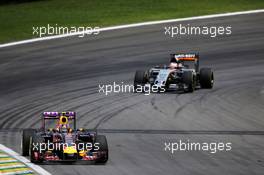 Daniil Kvyat (RUS) Red Bull Racing RB11. 15.11.2015. Formula 1 World Championship, Rd 18, Brazilian Grand Prix, Sao Paulo, Brazil, Race Day.