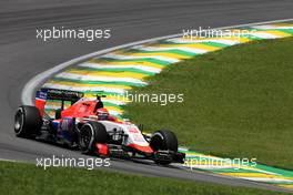 Alexander Rossi (USA), Manor F1 Team  14.11.2015. Formula 1 World Championship, Rd 18, Brazilian Grand Prix, Sao Paulo, Brazil, Qualifying Day.