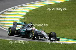 Lewis Hamilton (GBR) Mercedes AMG F1 W06. 14.11.2015. Formula 1 World Championship, Rd 18, Brazilian Grand Prix, Sao Paulo, Brazil, Qualifying Day.