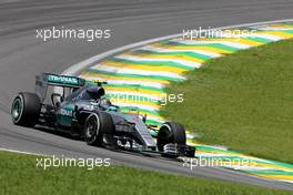 Nico Rosberg (GER), Mercedes AMG F1 Team  14.11.2015. Formula 1 World Championship, Rd 18, Brazilian Grand Prix, Sao Paulo, Brazil, Qualifying Day.