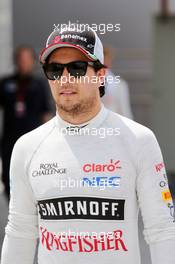 Sergio Perez (MEX) Sahara Force India F1. 14.11.2015. Formula 1 World Championship, Rd 18, Brazilian Grand Prix, Sao Paulo, Brazil, Qualifying Day.