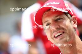 Sebastian Vettel (GER) Ferrari. 12.11.2015. Formula 1 World Championship, Rd 18, Brazilian Grand Prix, Sao Paulo, Brazil, Preparation Day.