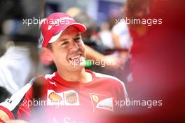 Sebastian Vettel (GER) Ferrari. 12.11.2015. Formula 1 World Championship, Rd 18, Brazilian Grand Prix, Sao Paulo, Brazil, Preparation Day.