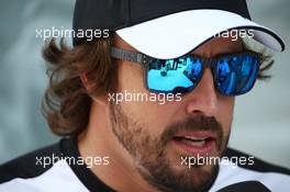 Fernando Alonso (ESP) McLaren. 12.11.2015. Formula 1 World Championship, Rd 18, Brazilian Grand Prix, Sao Paulo, Brazil, Preparation Day.
