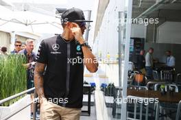 Lewis Hamilton (GBR) Mercedes AMG F1. 12.11.2015. Formula 1 World Championship, Rd 18, Brazilian Grand Prix, Sao Paulo, Brazil, Preparation Day.