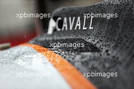 Sahara Force India F1 VJM08 covered in rain drops. 05.06.2015. Formula 1 World Championship, Rd 7, Canadian Grand Prix, Montreal, Canada, Practice Day.