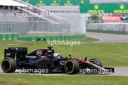 Fernando Alonso (ESP), McLaren Honda  05.06.2015. Formula 1 World Championship, Rd 7, Canadian Grand Prix, Montreal, Canada, Practice Day.