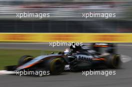 Sergio Perez (MEX) Sahara Force India F1 VJM08. 05.06.2015. Formula 1 World Championship, Rd 7, Canadian Grand Prix, Montreal, Canada, Practice Day.