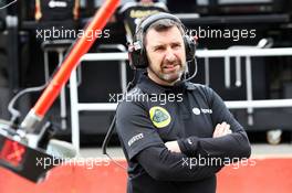 Greg Baker (GBR) Lotus F1 Team Chief Mechanic. 05.06.2015. Formula 1 World Championship, Rd 7, Canadian Grand Prix, Montreal, Canada, Practice Day.