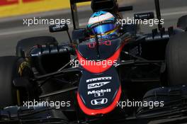 Fernando Alonso (ESP) McLaren MP4-30. 05.06.2015. Formula 1 World Championship, Rd 7, Canadian Grand Prix, Montreal, Canada, Practice Day.