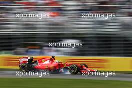 Sebastian Vettel (GER) Ferrari SF15-T locks up under braking. 05.06.2015. Formula 1 World Championship, Rd 7, Canadian Grand Prix, Montreal, Canada, Practice Day.