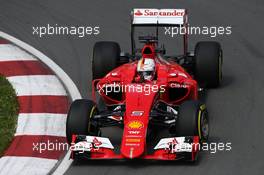 Sebastian Vettel (GER) Ferrari SF15-T. 05.06.2015. Formula 1 World Championship, Rd 7, Canadian Grand Prix, Montreal, Canada, Practice Day.
