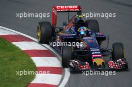 Carlos Sainz Jr (ESP) Scuderia Toro Rosso STR10. 05.06.2015. Formula 1 World Championship, Rd 7, Canadian Grand Prix, Montreal, Canada, Practice Day.