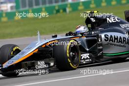 Sergio Perez (MEX), Sahara Force India  05.06.2015. Formula 1 World Championship, Rd 7, Canadian Grand Prix, Montreal, Canada, Practice Day.