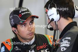 Sergio Perez (MEX), Sahara Force India  05.06.2015. Formula 1 World Championship, Rd 7, Canadian Grand Prix, Montreal, Canada, Practice Day.