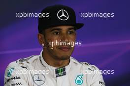 Race winner Lewis Hamilton (GBR) Mercedes AMG F1 in the FIA Press Conference. 07.06.2015. Formula 1 World Championship, Rd 7, Canadian Grand Prix, Montreal, Canada, Race Day.