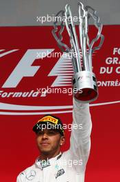 1st PLace Lewis Hamilton (GBR) Mercedes AMG F1. 07.06.2015. Formula 1 World Championship, Rd 7, Canadian Grand Prix, Montreal, Canada, Race Day.