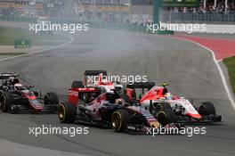 Max Verstappen (NLD) Scuderia Toro Rosso STR10 at the start of the race. 07.06.2015. Formula 1 World Championship, Rd 7, Canadian Grand Prix, Montreal, Canada, Race Day.
