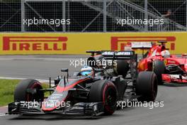 Fernando Alonso (ESP), McLaren Honda  07.06.2015. Formula 1 World Championship, Rd 7, Canadian Grand Prix, Montreal, Canada, Race Day.