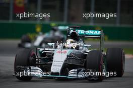 Lewis Hamilton (GBR) Mercedes AMG F1 W06. 07.06.2015. Formula 1 World Championship, Rd 7, Canadian Grand Prix, Montreal, Canada, Race Day.