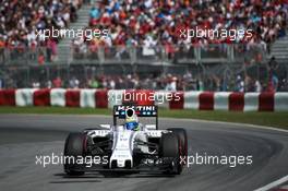Felipe Massa (BRA) Williams FW37. 07.06.2015. Formula 1 World Championship, Rd 7, Canadian Grand Prix, Montreal, Canada, Race Day.