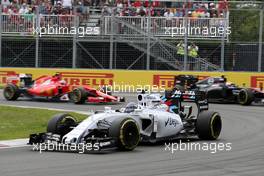 Valtteri Bottas (FIN), Williams F1 Team  07.06.2015. Formula 1 World Championship, Rd 7, Canadian Grand Prix, Montreal, Canada, Race Day.