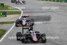 Fernando Alonso (ESP) McLaren MP4-30. 07.06.2015. Formula 1 World Championship, Rd 7, Canadian Grand Prix, Montreal, Canada, Race Day.