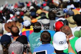 Fans in the grandstand. 06.06.2015. Formula 1 World Championship, Rd 7, Canadian Grand Prix, Montreal, Canada, Qualifying Day.
