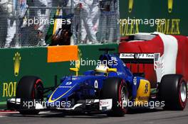 Marcus Ericsson (SWE) Sauber C34. 06.06.2015. Formula 1 World Championship, Rd 7, Canadian Grand Prix, Montreal, Canada, Qualifying Day.