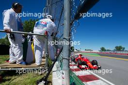 Kimi Raikkonen (FIN) Ferrari SF15-T. 06.06.2015. Formula 1 World Championship, Rd 7, Canadian Grand Prix, Montreal, Canada, Qualifying Day.