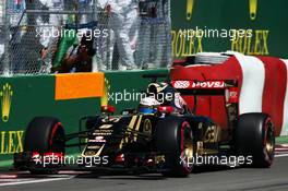 Romain Grosjean (FRA) Lotus F1 E23. 06.06.2015. Formula 1 World Championship, Rd 7, Canadian Grand Prix, Montreal, Canada, Qualifying Day.