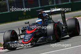 Fernando Alonso (ESP) McLaren MP4-30. 06.06.2015. Formula 1 World Championship, Rd 7, Canadian Grand Prix, Montreal, Canada, Qualifying Day.