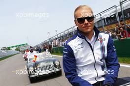 Valtteri Bottas (FIN) Williams on the drivers parade. 07.06.2015. Formula 1 World Championship, Rd 7, Canadian Grand Prix, Montreal, Canada, Race Day.
