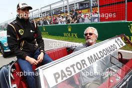 Pastor Maldonado (VEN) Lotus F1 Team on the drivers parade. 07.06.2015. Formula 1 World Championship, Rd 7, Canadian Grand Prix, Montreal, Canada, Race Day.