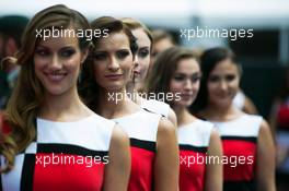 Grid girls. 07.06.2015. Formula 1 World Championship, Rd 7, Canadian Grand Prix, Montreal, Canada, Race Day.