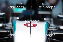Mercedes AMG F1 W06 of Nico Rosberg (GER) Mercedes AMG F1. 04.06.2015. Formula 1 World Championship, Rd 7, Canadian Grand Prix, Montreal, Canada, Preparation Day.